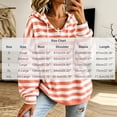 thumbnail image 3 of Raeneomay Women's Striped Hoodie - Drawstring Long Sleeve Pullover Top, 3 of 6
