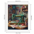 thumbnail image 2 of Paint By Numbers Kit for Adults Beginner - DIY Vintage Sewing Machine Crafts Workshop Canvas Painting Kits for Adults, Frameless Paint By Number for Adults for Home Wall Decor 16x20 Inch, 2 of 7