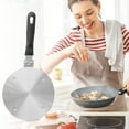 thumbnail image 4 of Induction Heat Distributor Plate Stainless Steel Induction Adapter Detachable Handle Cooking Tool for Induction Cooktop, 4 of 8