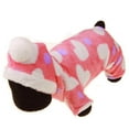 thumbnail image 4 of Ropa bonita de felpa para perros y gatos, ropa de dormir que mantiene el calor, diseño con capucha para otoño e invierno, 4 of 8