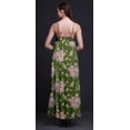thumbnail image 2 of Bimba Robe de Soirée Longue Maxi à Bretelles Spaghetti Dos Nu Imprimé Floral en Rayonne pour Femmes - Petite, 2 of 4