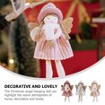 thumbnail image 4 of Colgantes con forma de ángel de 3 uds, colgante de muñeca de ángel de Navidad, adornos colgantes de muñeca de Navidad, 4 of 7