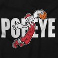 thumbnail image 2 of Popeye Basketball Athlete Slam Dunk Unisex Plus Fleece Graphic Hoodie Brisco Brands 2X, 2 of 5