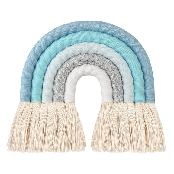 Giaone Macrame Rainbow Wall Hanging Decoration Boho Nursery Baby Kids Room Home Decor B