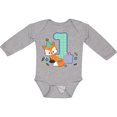 thumbnail image 3 of Inktastic Im 1 Years Old With Fox Boys or Girls Long Sleeve Baby Bodysuit, 3 of 5
