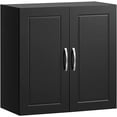 thumbnail image 1 of SoBuy FRG231-SCH,Wall Storage Cabinet Unit with Double Doors,Kitchen Bathroom Wall Cabinet,Garage or Laundry Room Black, 1 of 5