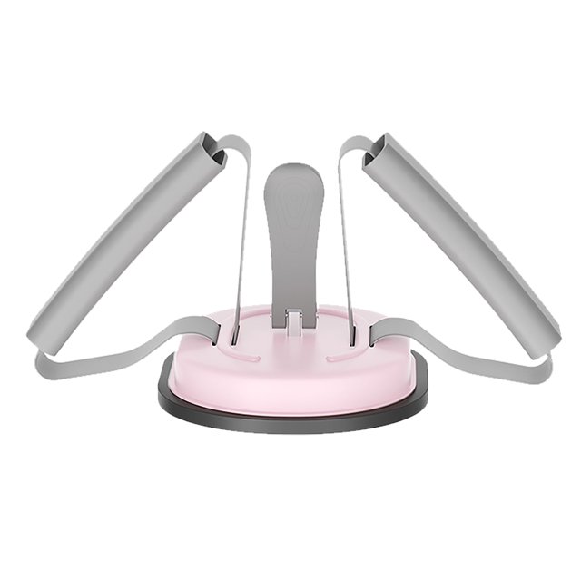 Dispositivo auxiliar para abdominales, barra multifuncional para equipos de abdominales, equipo de Fitness para interiores y domésticos, color rosa y gris