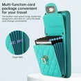 thumbnail image 4 of Phone Case for Samsung Galaxy S21 Plus S21+ 5G Wallet Cover with Credit Card Holder Shoulder Crossbody Strap Long Lanyard Leather Cell Accessories S21+5G S21plus 21S + S 21 21+ G5 Women Girls Green, 4 of 15