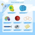 thumbnail image 6 of Zimtown Inflatable Bounce House, Water Bouncer Castle for Kids Aged 3+ W/Kiosk and Cloud Obstacle, 750W Blower for Outdoor Backyard, 6 of 11