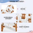 thumbnail image 6 of Kids' Hooded Pullover Sweatshirt Casual Tops Long Sleeve Print Hoodies Pocket Cute Yaks Cow Pattern, 6 of 9