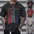 thumbnail image 2 of mgoYE Mens AirForce Patriotic Shirts American Flag T-Shirt 4th of July Short Sleeve USA Memorial Day Tee Tops Grey M, 2 of 3