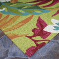 thumbnail image 4 of Couristan Tapis de Zone Fougère Peinte, 2 Pieds x 4 Pieds, Rouge, 4 of 10