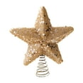 thumbnail image 5 of HomeKingdee Christmas Glitter Star Tree Topper Christmas Tree Topper Decorations, Champagne, 5 of 6
