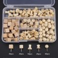 thumbnail image 3 of 180 punaises décoratives en bois naturel, 10 mm, pour bricolage, 3 of 4