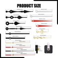 thumbnail image 5 of Kit de mecanismo de reloj de 4 piezas, accesorios de reloj de pared, movimiento de reloj práctico Longitud del eje: 13 mm, 5 of 5