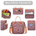 thumbnail image 2 of Paisley Floral Mandala Waterproof Thermal Tote - Modern Design for Business, Casual & Outdoor Scenarios, 2 of 6