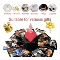thumbnail image 1 of Clearance! Creative Explosion Gift Box DIY Scrapbooking Set Scrapbook DIY Handmade Photo Album Box With 6 For Birthday Anniversary Valentine Day Wedding Proposal Engagement, 1 of 8
