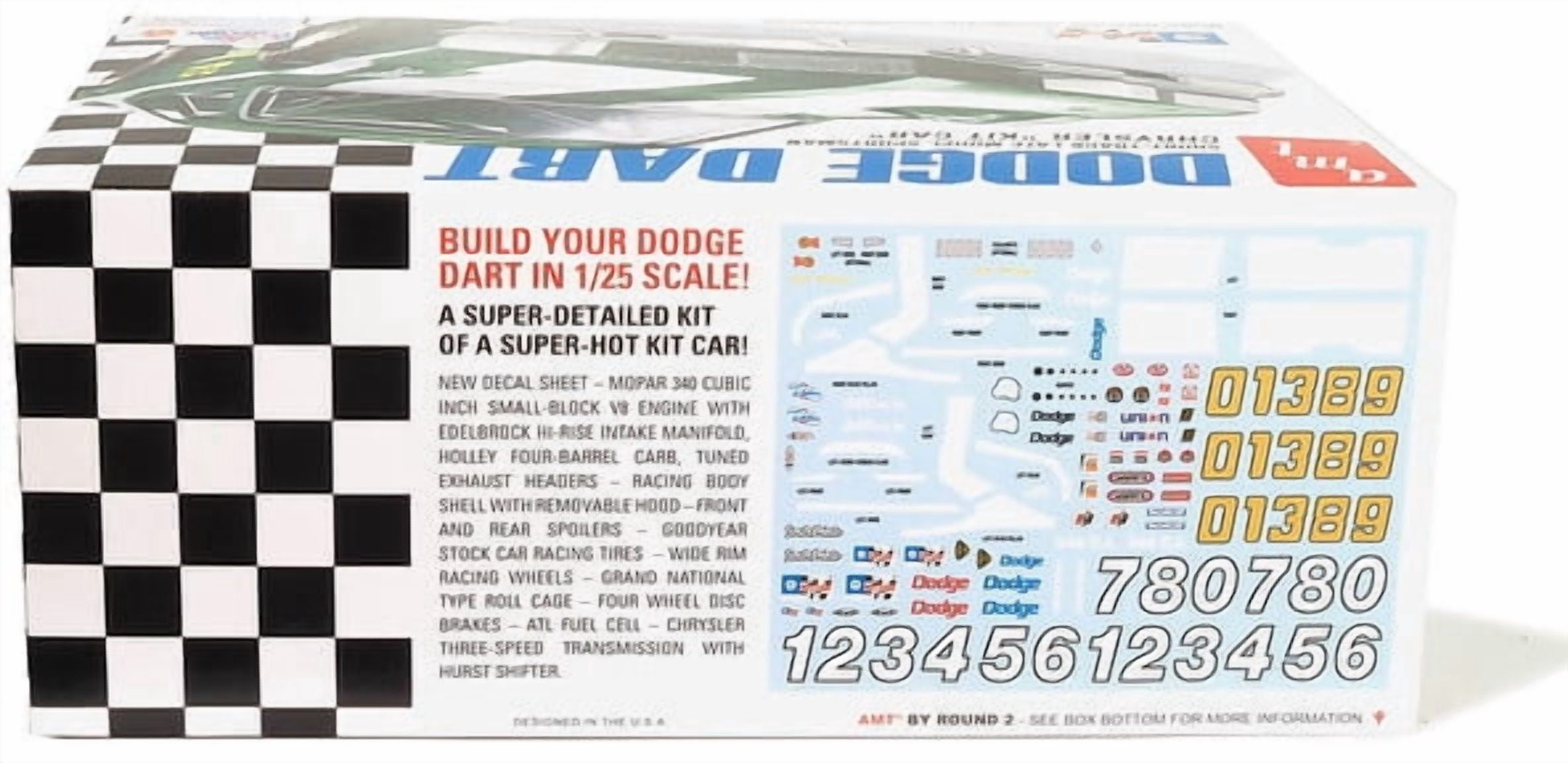 AMT Dodge Dart Sportsman Short Track Kit Car 1/25 Scale Model Kit