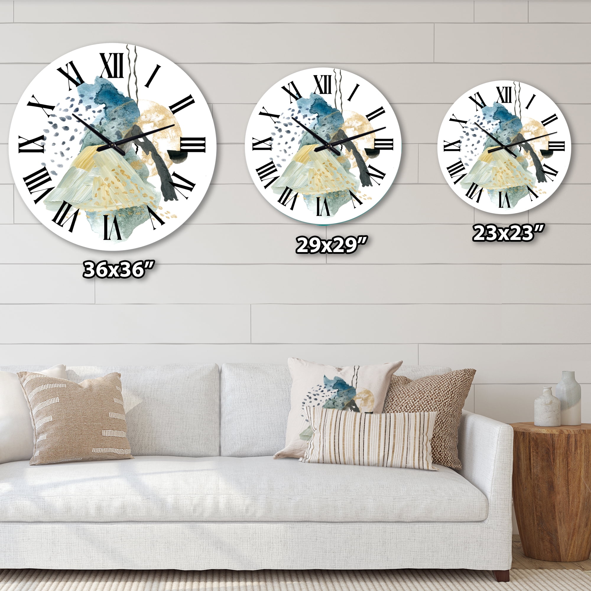 Designart 1 in Quartz Modern/Contemporary Wall Clock