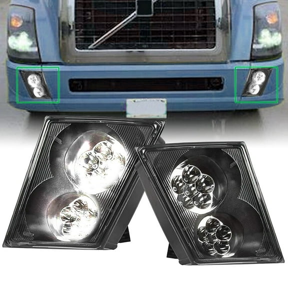LED Bumper Fog Lights Lamp Right Left For Volvo VNL VN 2003-2017 2007 Haul Truck