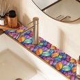 thumbnail image 2 of Yayeee Faucet Mat for Kitchen Sink 30" Diatomite Long Splash Guard Pad, Colorful Leaves, 2 of 7