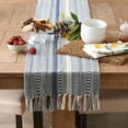 thumbnail image 3 of DII French Blue Braided Stripe Table Runner 15x108, 3 of 3