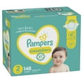 Pampers Swaddlers Hypoallergenic Soft Diapers Size 2, 148 Count