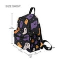 thumbnail image 3 of FORMRS School Backpack with Front Zippered Pocket 12" Student Travel Daypack, Orange Halloween Ghosts, 3 of 6