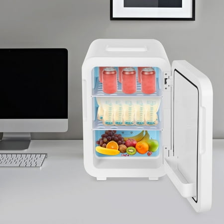 20L Multifunctional Mini Fridge Semiconductor Refrigeration Fridge Countertop 10.71*13.58* 16.61inch for Home, Bedroom, Living Room