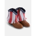 thumbnail image 2 of Wonder Nation Toddler and Big Girls' Western Boots with Fringe, 2 of 4