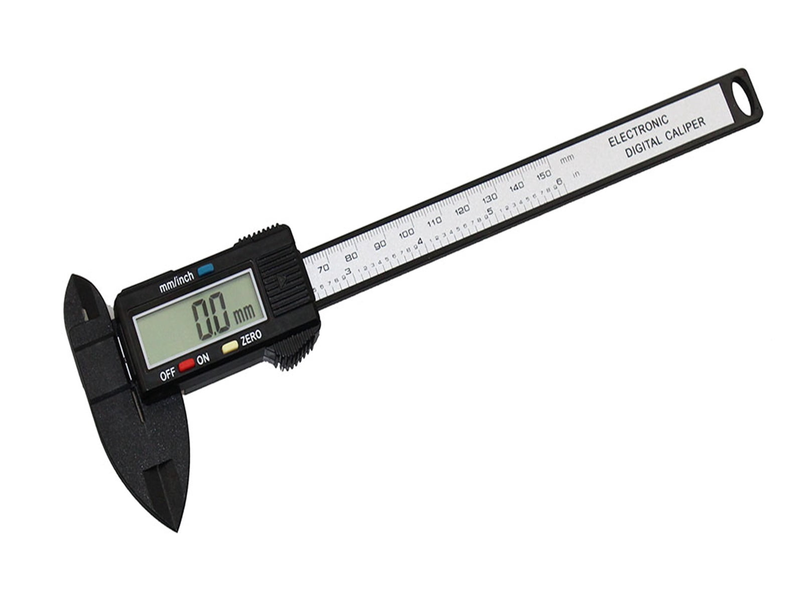 150mm/6" LCD Digital Electronic Carbon Fiber Vernier Calipers Gauge Micrometer With Large LCD Screen Display Inch/Metric ,Complete Kit