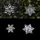 thumbnail image 4 of Decoración acrílica Copos de nieve de Navidad 41 piezas Decoraciones para árboles de Navidad copos de nieve en decoraciones de cristal transparente con accesorios de línea de cristal esquí esquí Gafas de esquí, 4 of 5