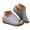 Grey, variant on Womens Orthopedic Wedge Sandals Leather Dressy Summer Slip on Slides Arch Support Open Toe Walking Slippers for Beach Vacation Green 9