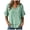 #01 Mint Green, variant on Akiihool Womens Tops Casual Women's Mock Neck Ribbed Knit Scallop Short Sleeve T Shirt Tops (Mint Green,XL)