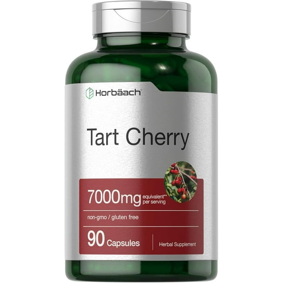 Tart Cherry Extract 7000mg | 90 Capsules for Men and Women | by Horbaach