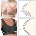 thumbnail image 6 of Gymayou 3-Pack Breathable Cool Liftup Air Bras Sports Bra Large Size Air Bra Comfortable Mesh Sports Bra for Women Black L, 6 of 7