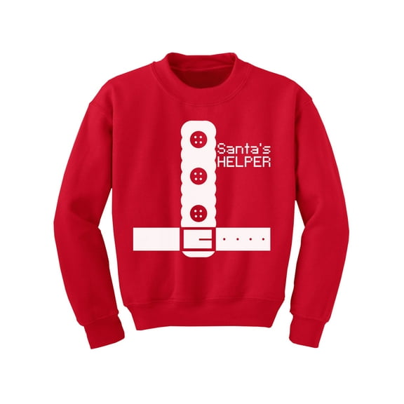 Awkward Styles Xmas Sweater for Girls Boys Kids Youth Santa's Christmas Helper Sweatshirt