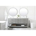 thumbnail image 6 of Elegant Decor Sinclaire 72" Aluminum Alloy & MDF Double Bathroom Vanity in Gray, 6 of 8