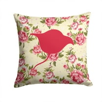 Stingray Shabby Chic Yellow Roses Fabric Decorative Pillow