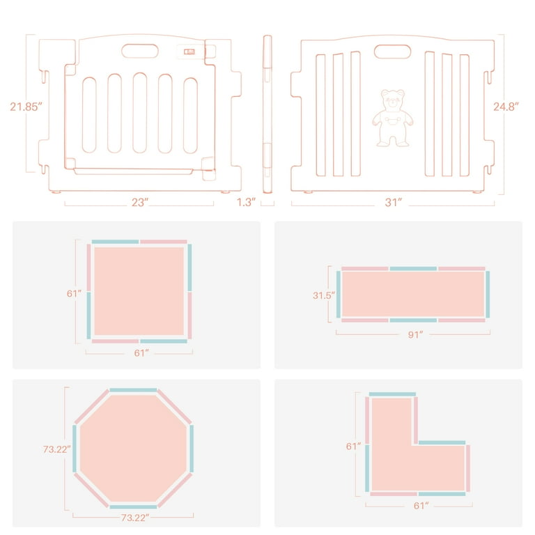 Kidzone interactive 2024 baby playpen