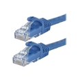 thumbnail image 1 of Monoprice FLEXboot Series - Patch cable - RJ-45 (M) to RJ-45 (M) - 3 ft - UTP - CAT 6 - molded, snagless, stranded - blue, 1 of 2