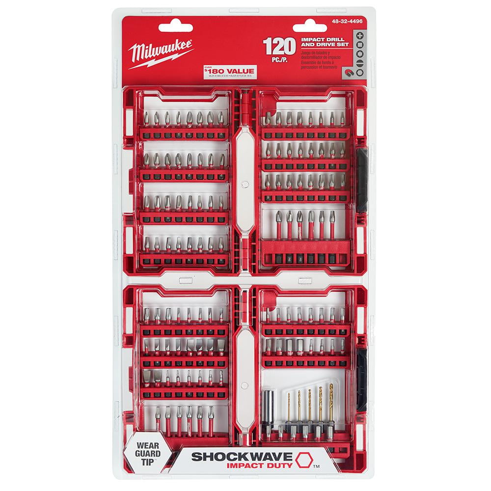 Milwaukee Shockwave Impact Duty Driver Bit Set - 54-Piece Kit, Fits 48-32-4010