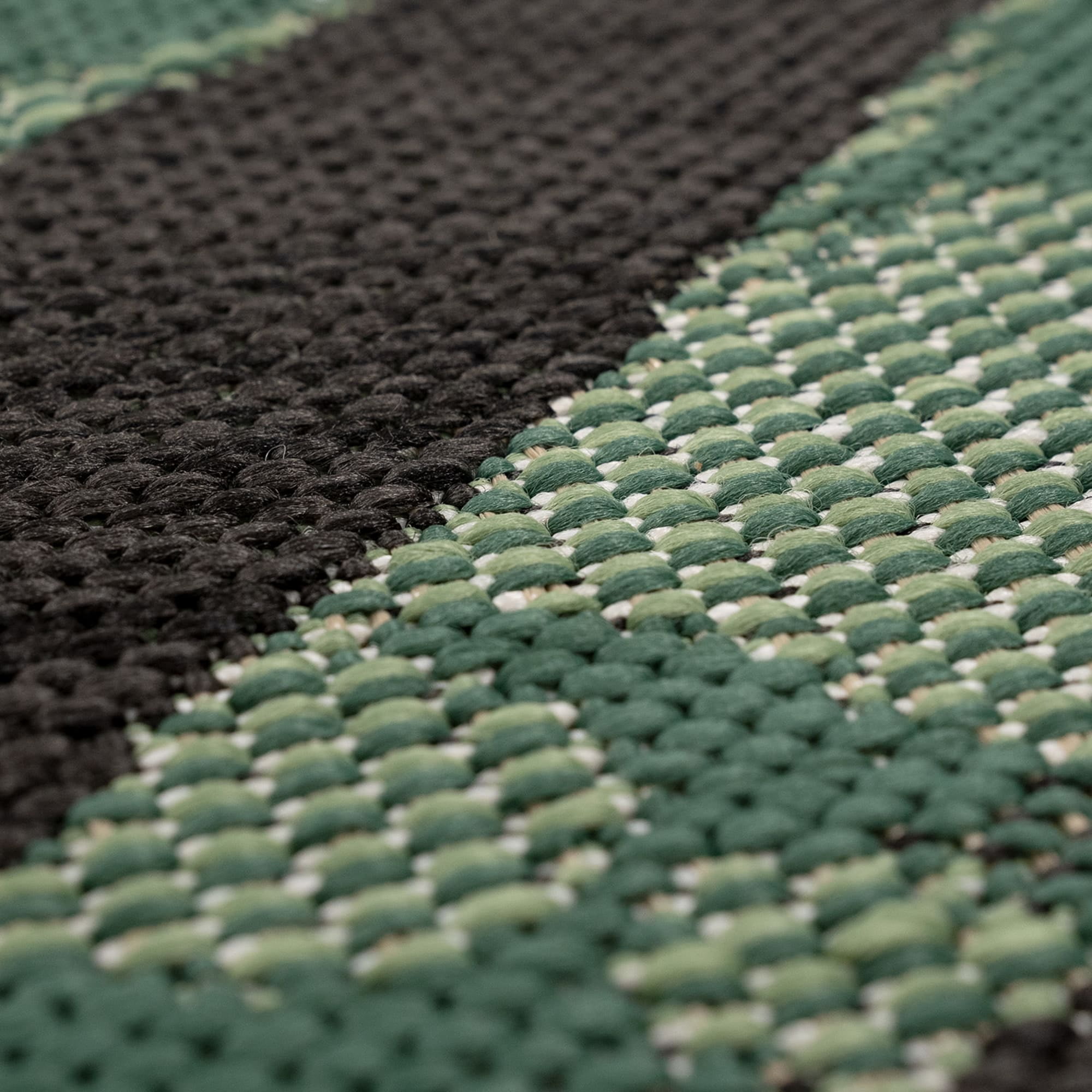 Paco Home Tropical Outdoor Rug Palm Leaves Design in Green Black - 2' x 3'3" (2'x3')