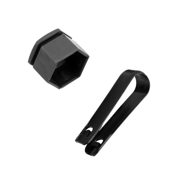 sweethay 20 piezas tapas de tuercas de rueda de coche resistentes al desgaste cubierta de tornillo de cubo automático perno llantas decoración Accesorios para motos T52Gary+1clip negro