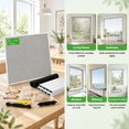 Small Window Frame Kit 2-Pack Preframed Window Screen Kit, 46'' x 46'', Metal Frame for DIY ...