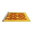 thumbnail image 2 of Ahgly Company Machine Washable Indoor Rectangle Abstract Yellow Modern Area Rugs, 6' x 9', 2 of 4