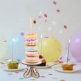 thumbnail image 3 of OULII 1Set Khaki Wooden Donut Display Tower for Coffee Shops and Restaurants, 3 of 8