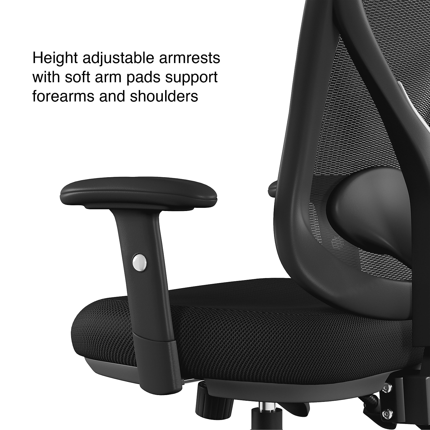 Staples Carder Mesh Back Fabric Computer and Desk Chair Black 2/Pack 59236-CCVS