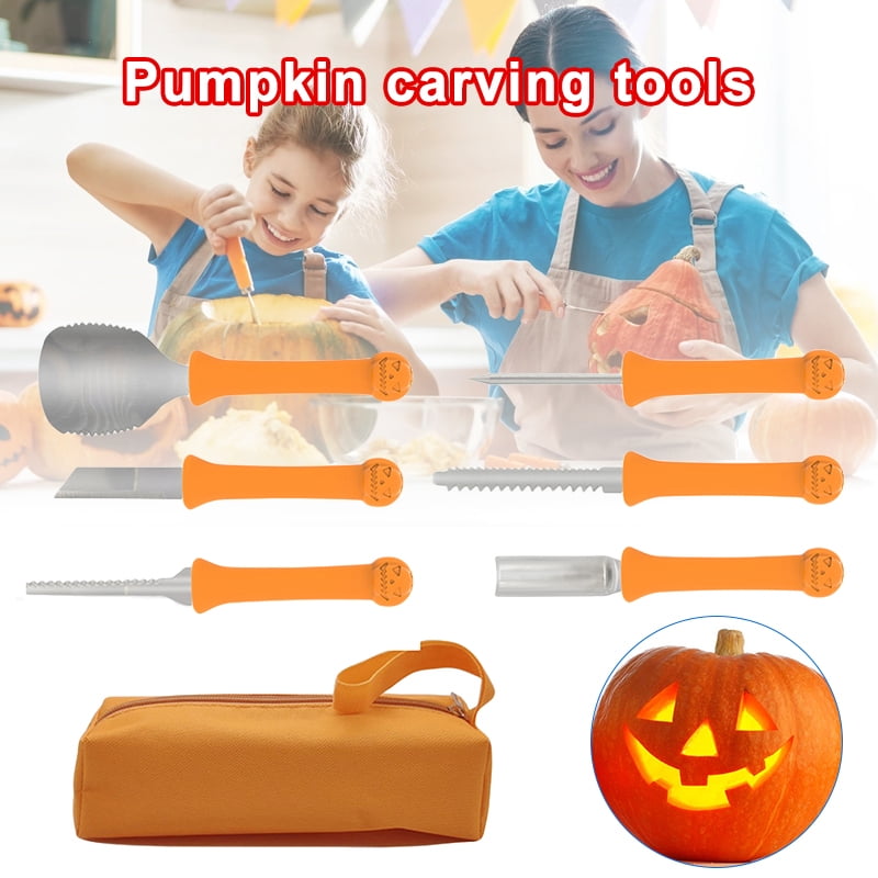 Pumpkin Carving Tools Kit With Storage Bag Convenience Carve Halloween Lantern Set For Halloween