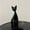 Black, variant on White Cat Decor Minimalist Ceramic Figurine Vase Holder Cat Decor for Cat Lovers Living Room Decor White Room Decor Aesthetic Home Decor and Accessories Decorations for Living
